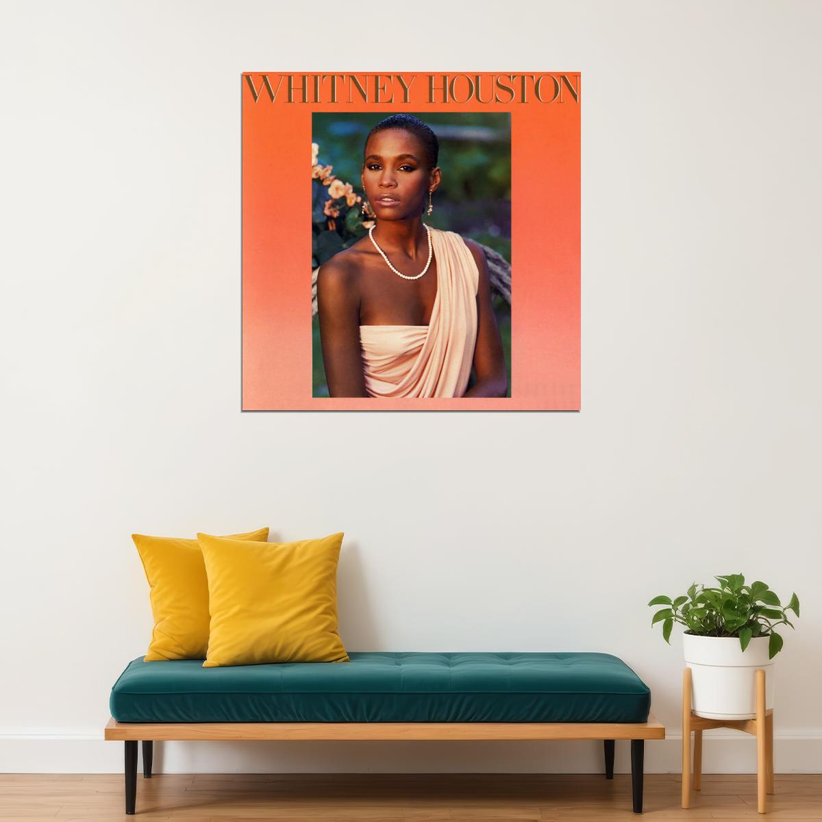 Whitney Houston Cover Art Music Poster - xonomax
