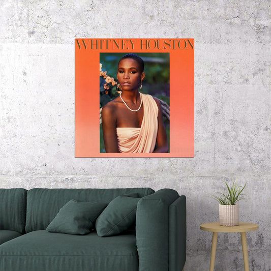 Whitney Houston Cover Art Music Poster - xonomax