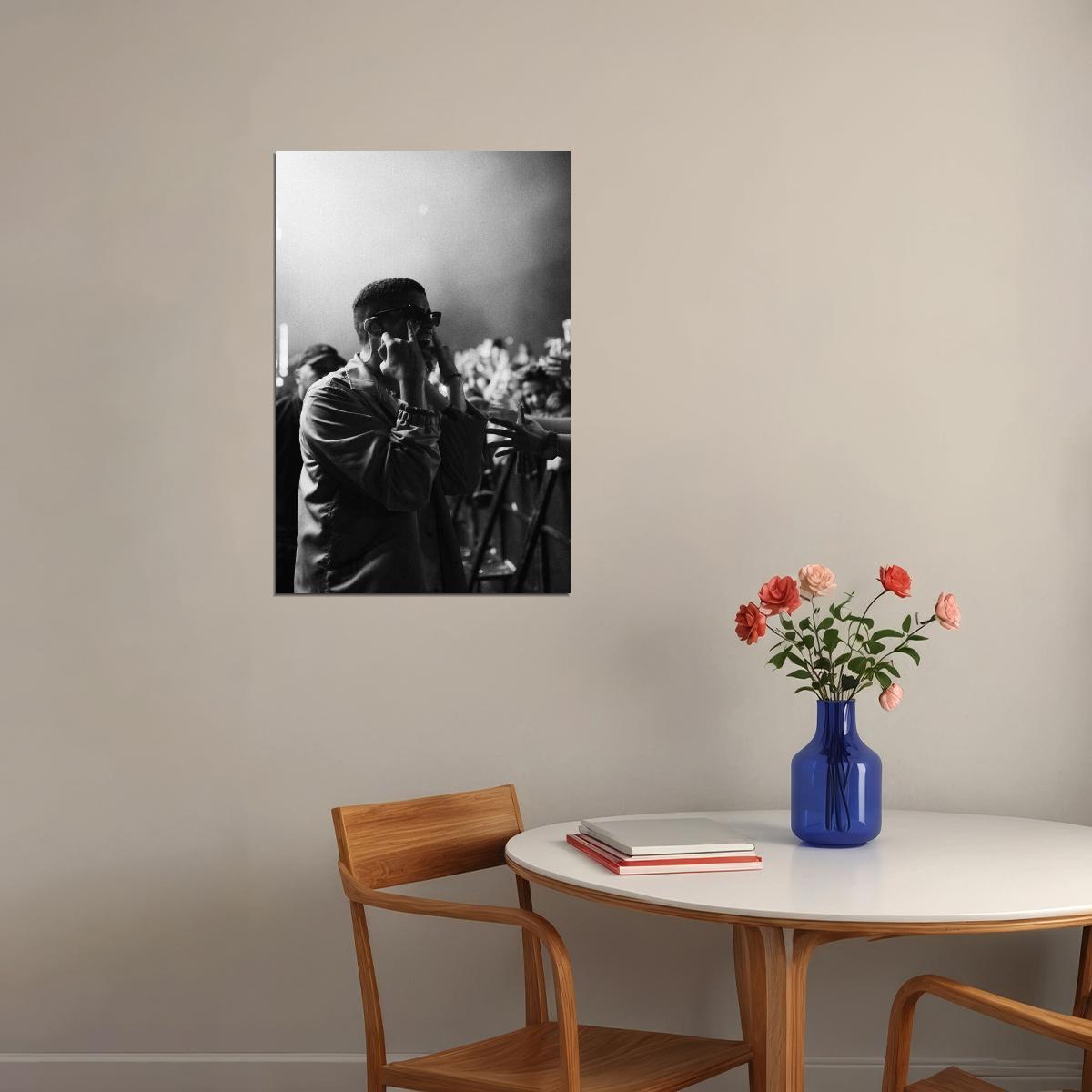 Bad Bunny Poster Latin Trap Music Wall Art Rap Artist Print - xonomax