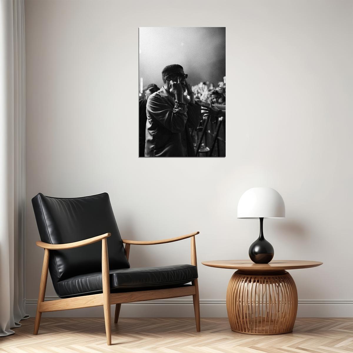 Bad Bunny Poster Latin Trap Music Wall Art Rap Artist Print - xonomax