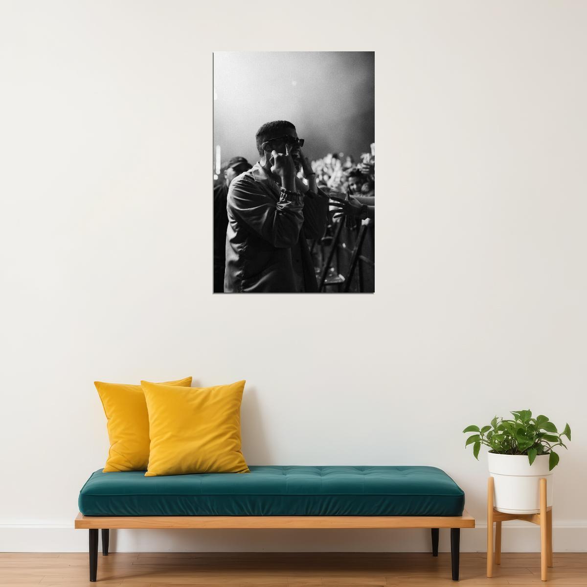 Bad Bunny Poster Latin Trap Music Wall Art Rap Artist Print - xonomax