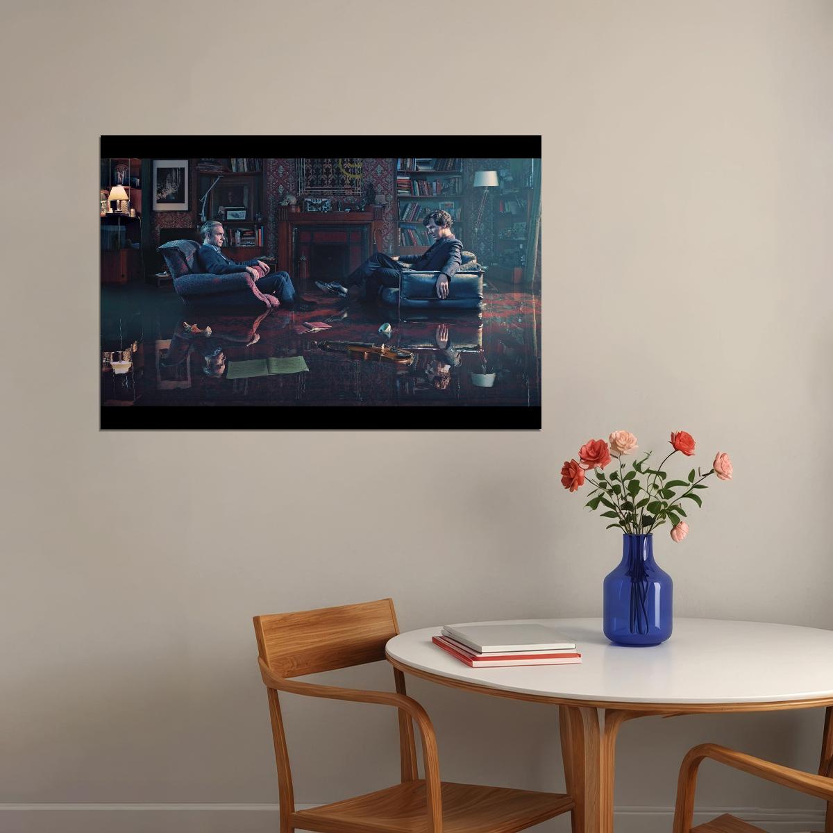 Sherlock Tv Show Movie Poster Detective Series Wall Print - xonomax