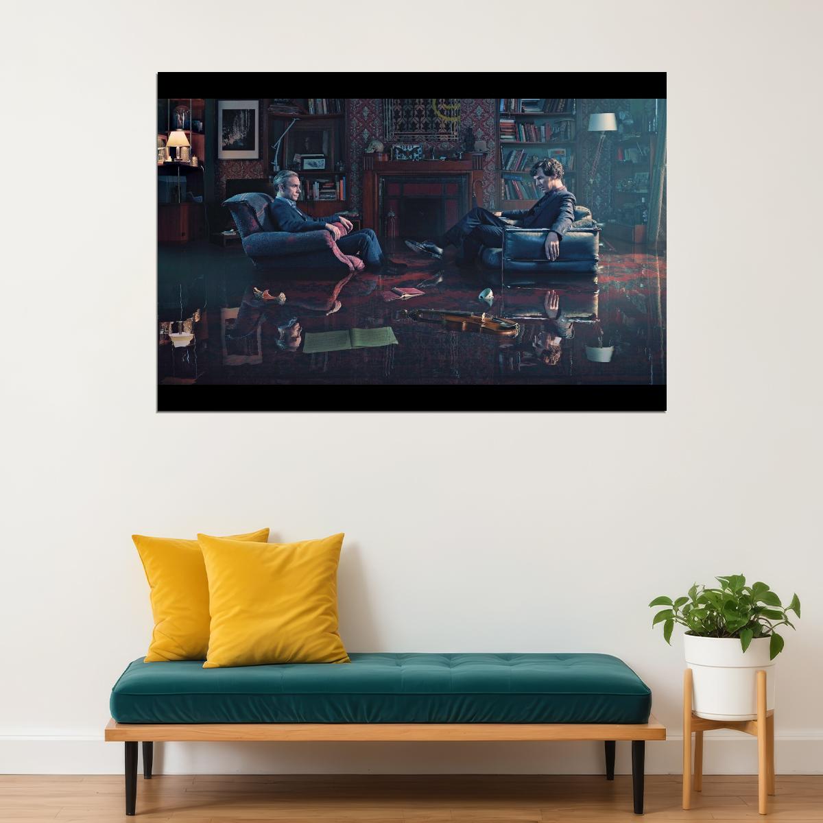 Sherlock Tv Show Movie Poster Detective Series Wall Print - xonomax