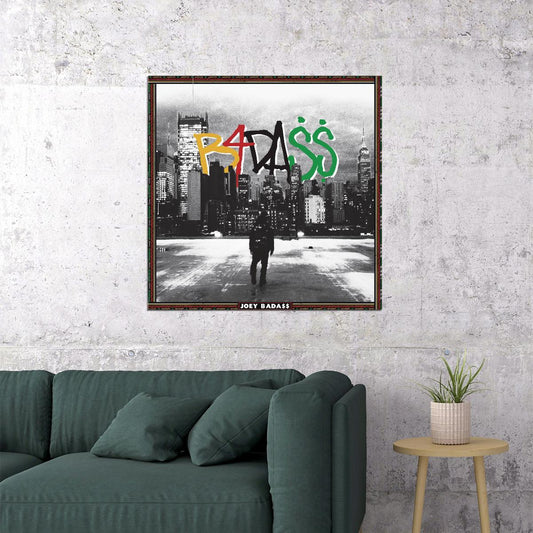 Joey Badass Bada$$ Music Poster Rap Artist Wall Art - xonomax