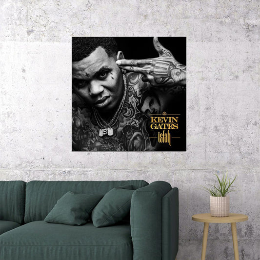 Kevin Gates Islah Album Cover Art Music Poster Rap Wall Print - xonomax