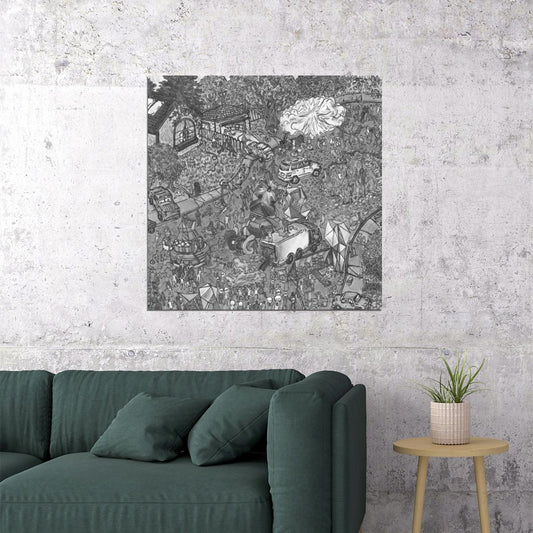 Childish Gambino Culdesac Album Cover Art Hip-hop Music Poster Rap Artist Print - xonomax