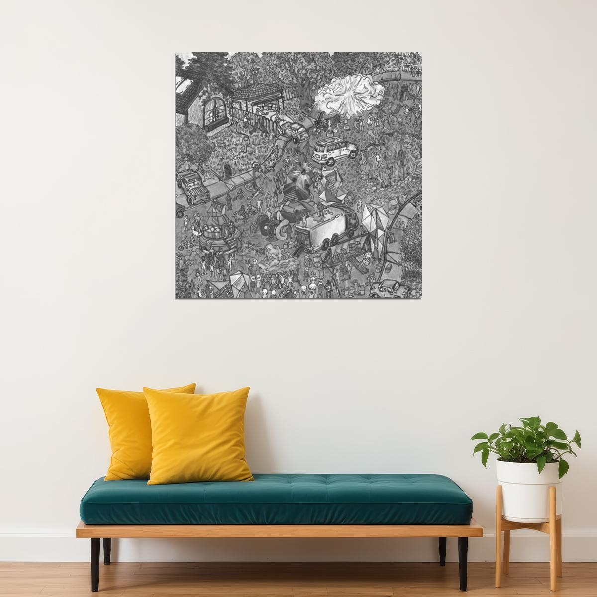 Childish Gambino Culdesac Album Cover Art Hip-hop Music Poster Rap Artist Print - xonomax