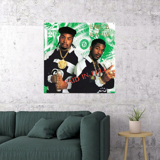 Eric B. & Rakim Paid In Full Album Cover Art Hip-hop Music Poster Rap Duo Print - xonomax