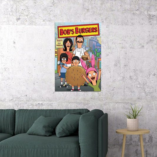 Bob's Burgers Animated Series Poster Comedy Show Wall Art Tv Series Print - xonomax