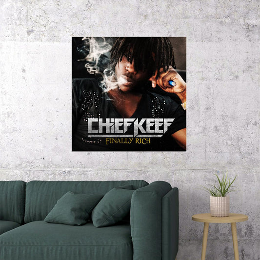 Chief Keef Finally Rich Album Cover Art Hip-hop Music Poster Rap Artist Music Print - xonomax