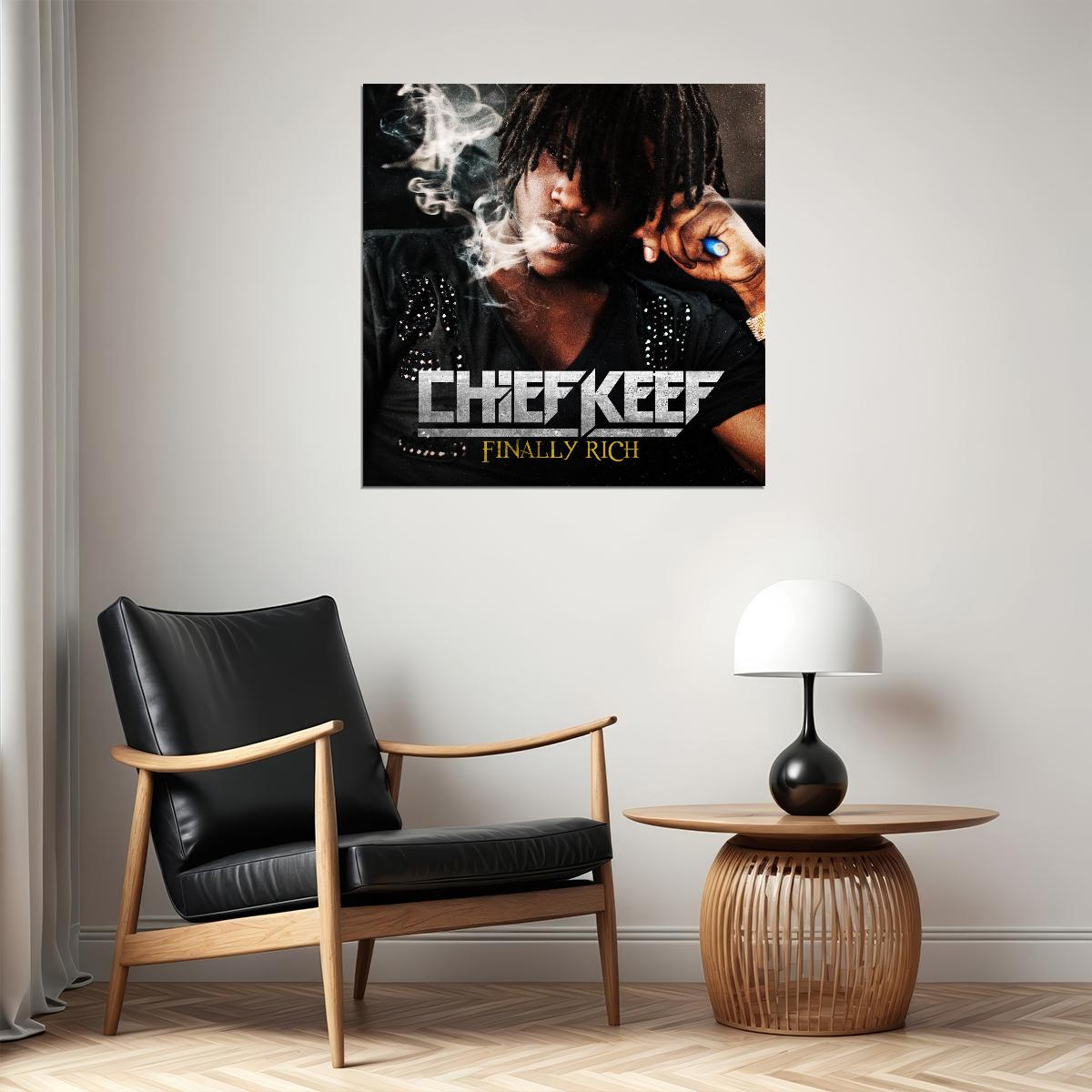 Chief Keef Finally Rich Album Cover Art Hip-hop Music Poster Rap Artist Music Print - xonomax