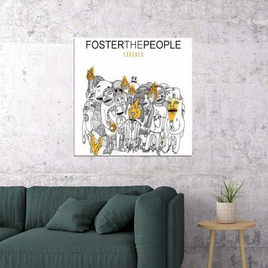 Foster The People Torches Album Cover Art Indie Rock Music Poster Band Music Print - xonomax