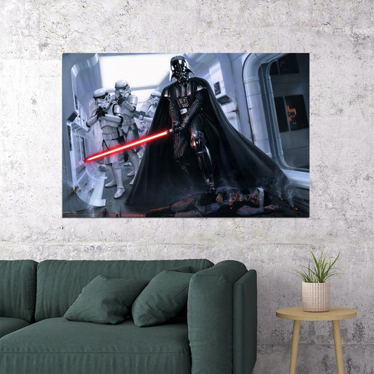 Star Wars Darth Vader Sci-fi Movie Poster - xonomax