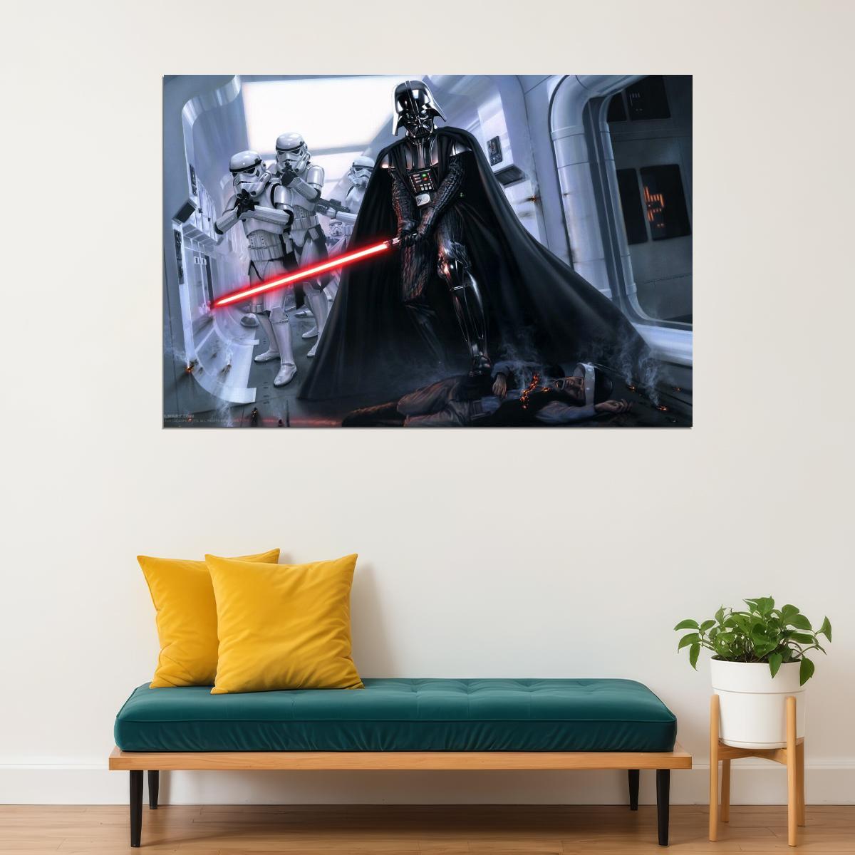 Star Wars Darth Vader Sci-fi Movie Poster - xonomax