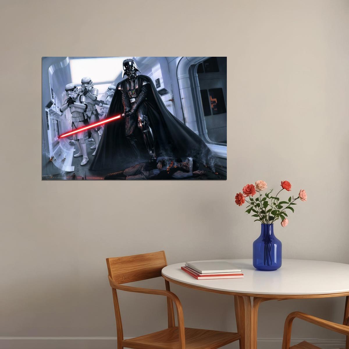 Star Wars Darth Vader Sci-fi Movie Poster - xonomax