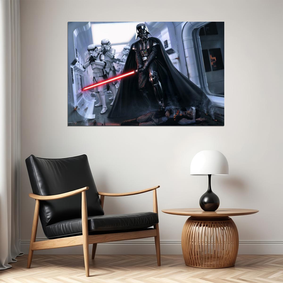 Star Wars Darth Vader Sci-fi Movie Poster - xonomax