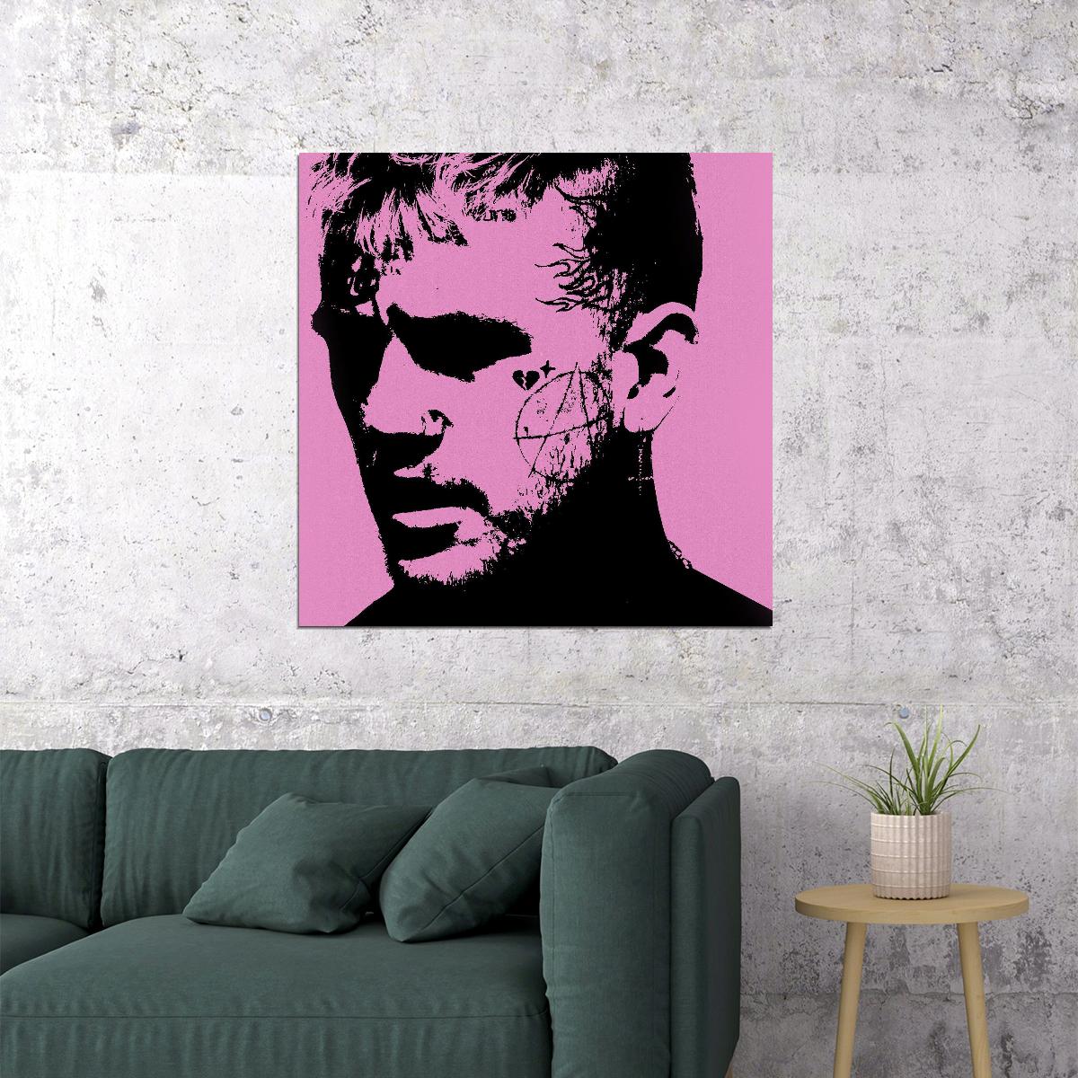 Lil Peep Rap Music Poster Rapper Wall Art - xonomax