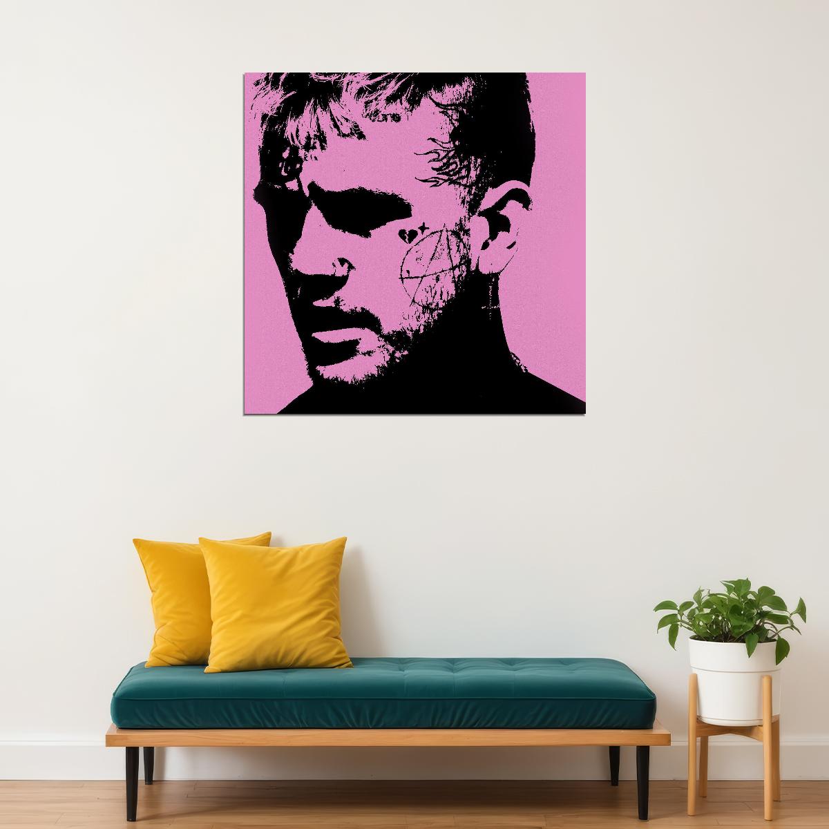 Lil Peep Rap Music Poster Rapper Wall Art - xonomax