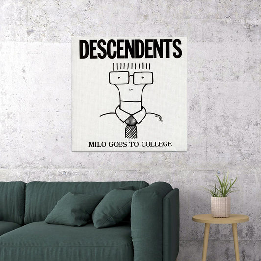 Descendents Milo Goes To College Album Cover Art Punk Rock Music Poster Band Music Print - xonomax