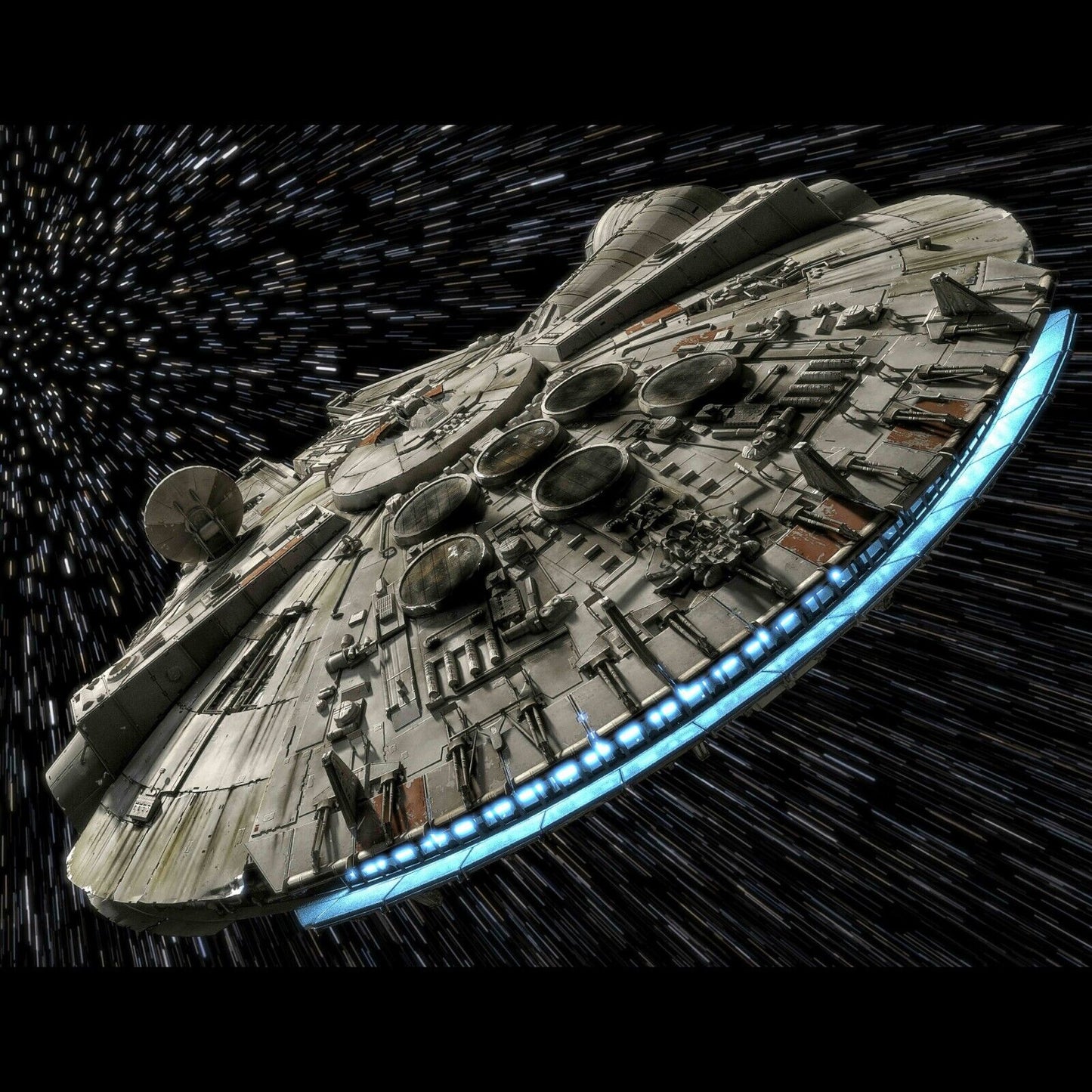 Star Wars Millennium Falcon Sci-fi Movie Poster - xonomax