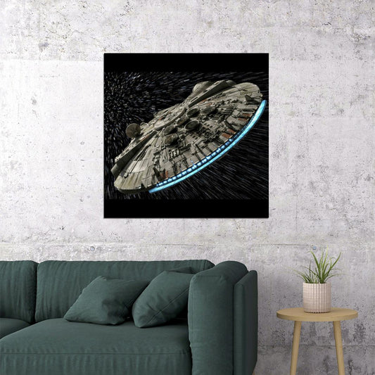 Star Wars Millennium Falcon Sci-fi Movie Poster - xonomax