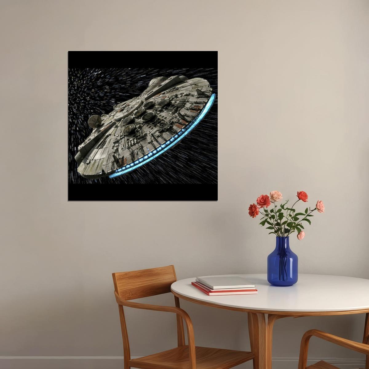 Star Wars Millennium Falcon Sci-fi Movie Poster - xonomax