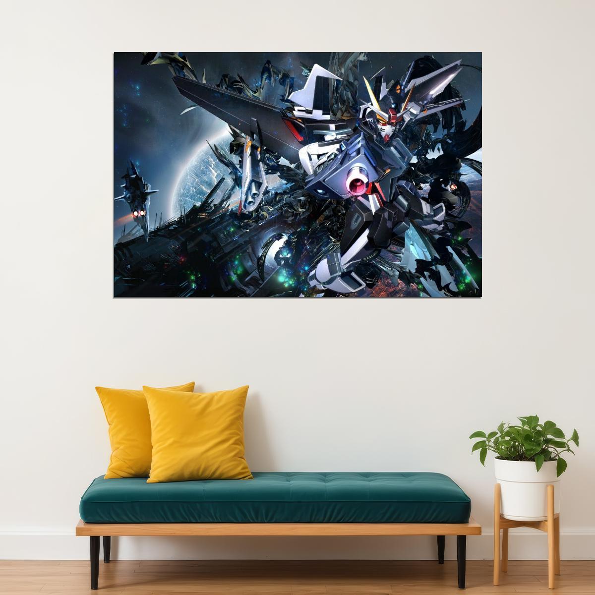 Gundam Wing Anime Poster Mecha Series Wall Art Japanese Animation Manga Print - xonomax