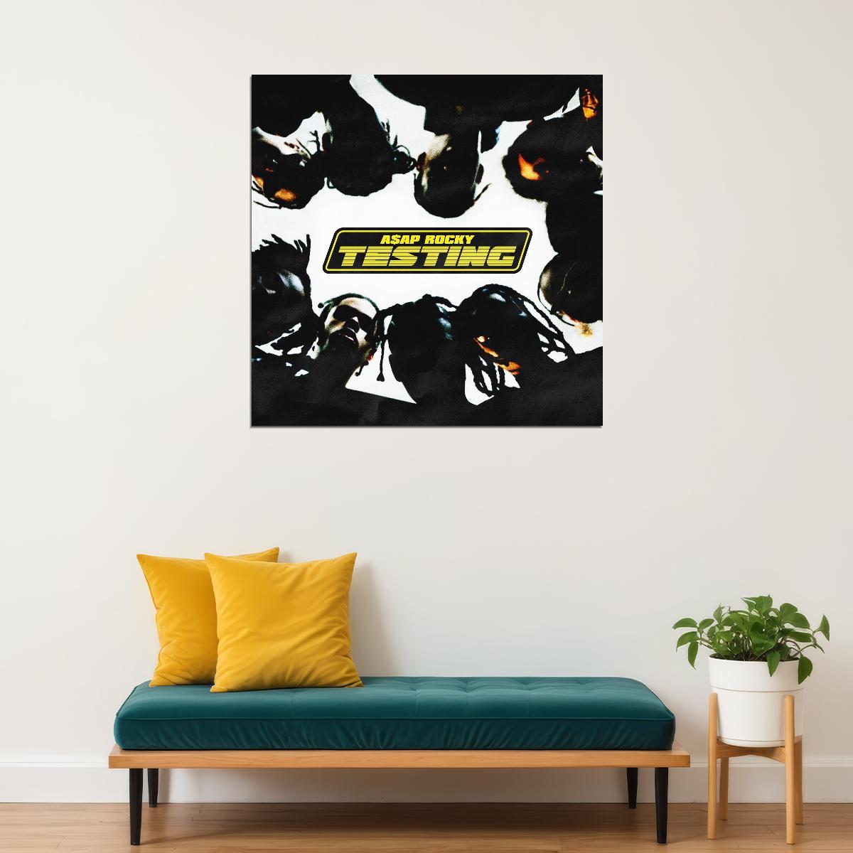 Asap A$ap Rocky Testing Album Cover Art Hip-hop Music Poster Rap Artist Music Print - xonomax