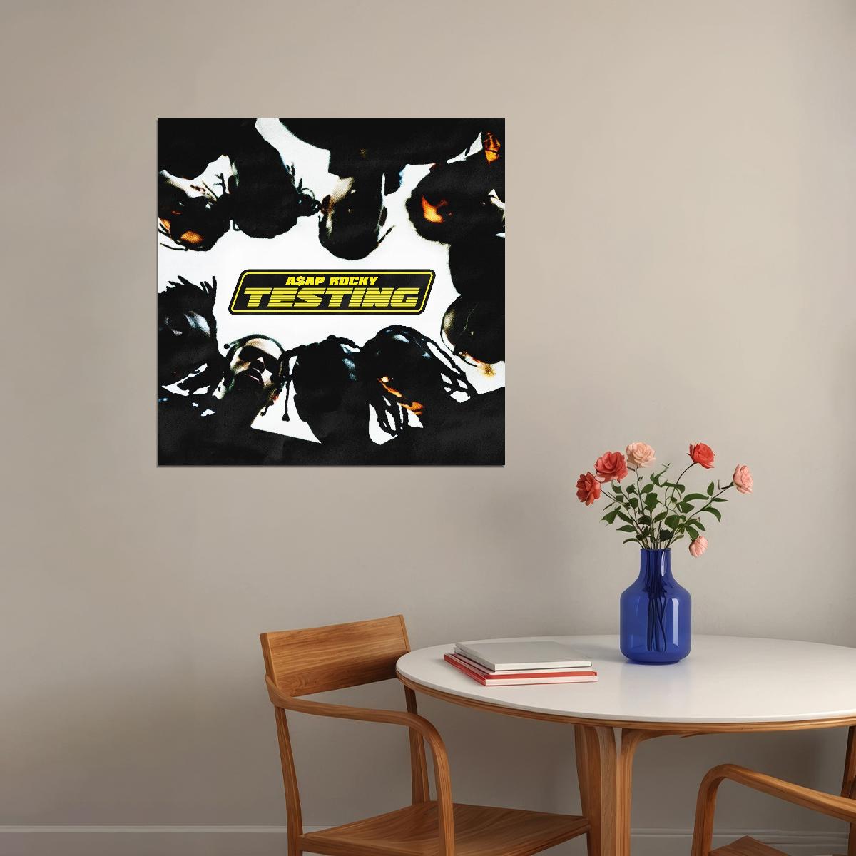 Asap A$ap Rocky Testing Album Cover Art Hip-hop Music Poster Rap Artist Music Print - xonomax
