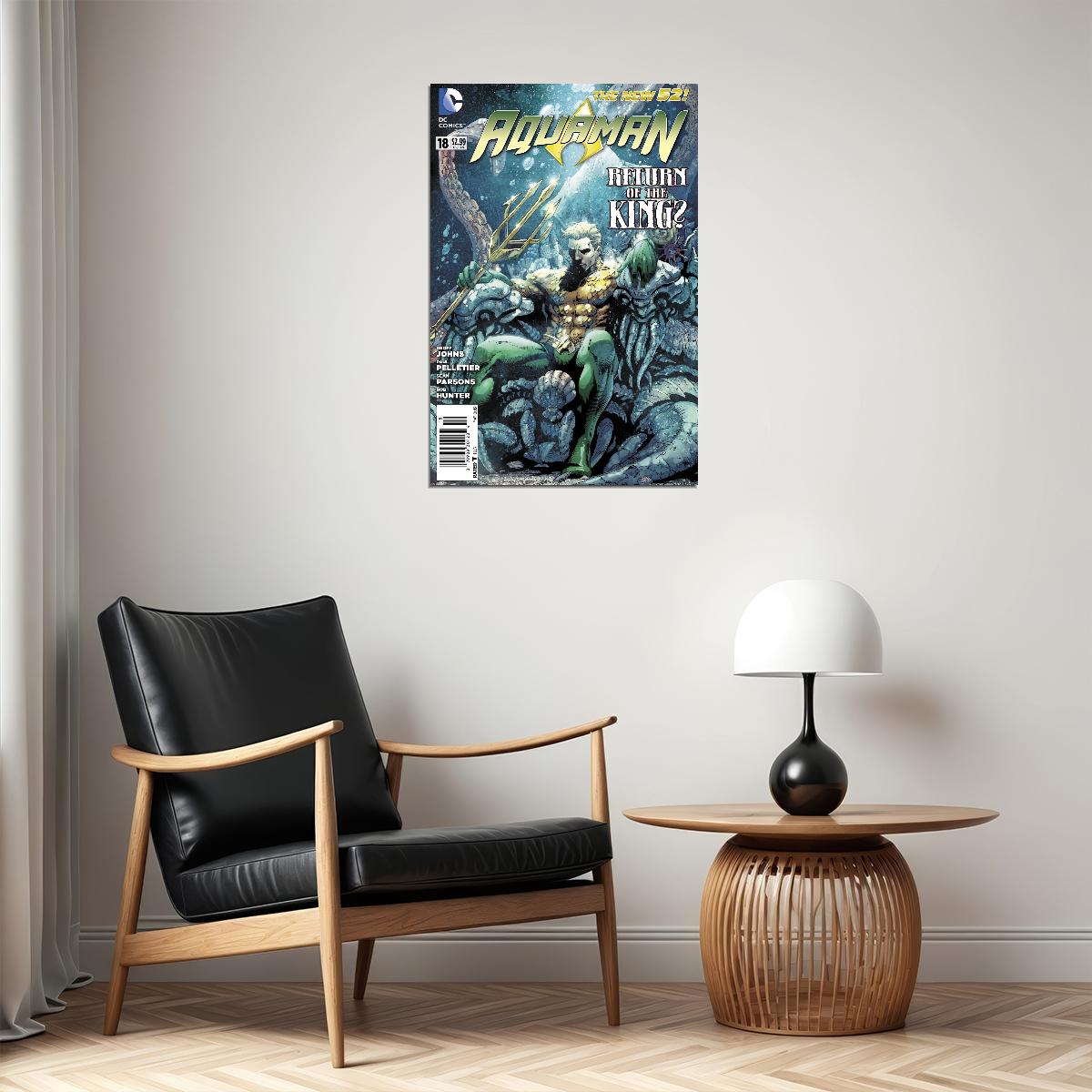 Aquaman Movie Poster Dc Comics Superhero Wall Art Comic Book Film Print - xonomax