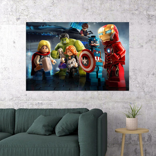 Lego Poster Toy Building Bricks Kids Wall Art - xonomax