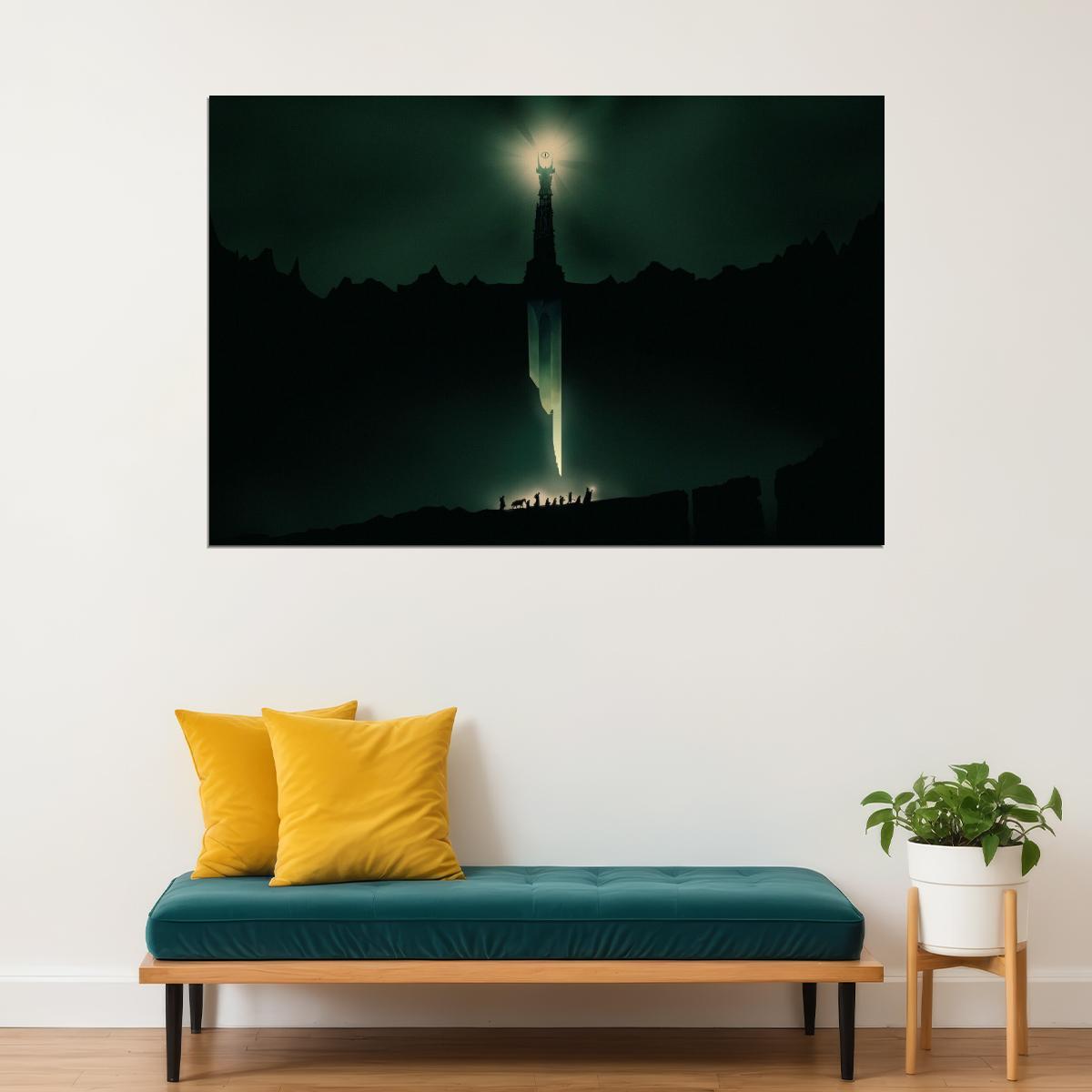 The Lord Of The Rings Movie Poster Iconic Fantasy Epic Art Print - xonomax