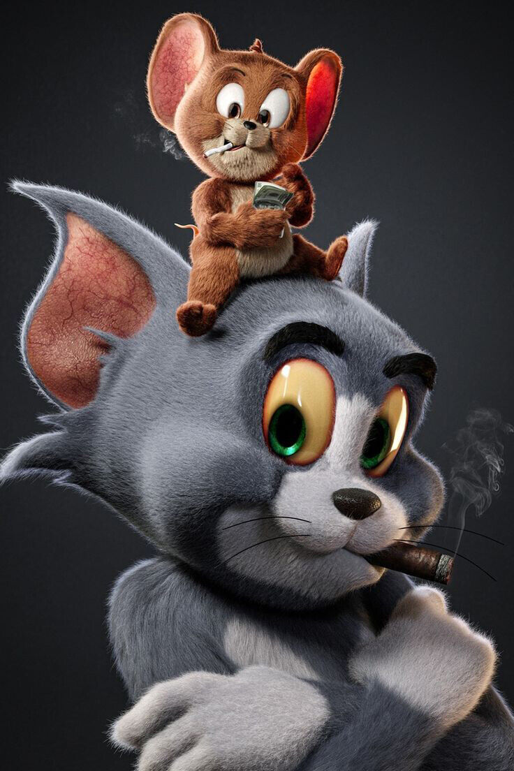 Tom And Jerry Poster Iconic Cartoon Duo Fun Classic Animation Art Retro Kids Wall Print