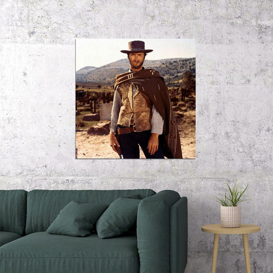 The Good, The Bad And The Ugly Movie Poster Clint Eastwood Iconic Western Film Art Print - xonomax