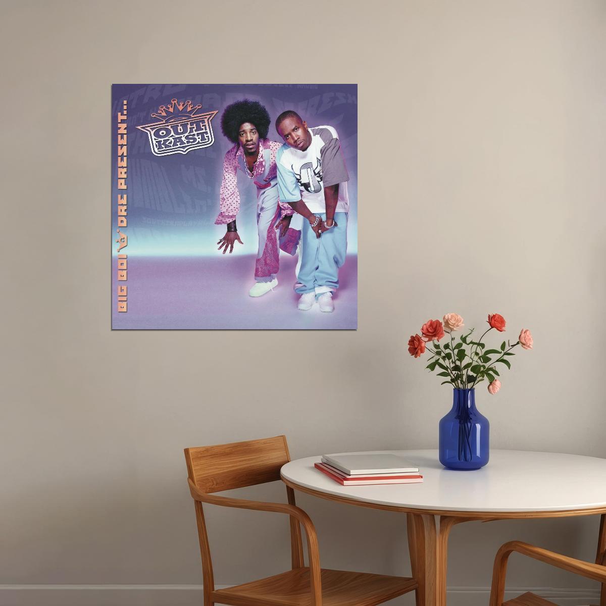 Outkast Big Boi And Dre Present... Outkast Album Cover Art Hip-hop Music Poster Wall Print - xonomax