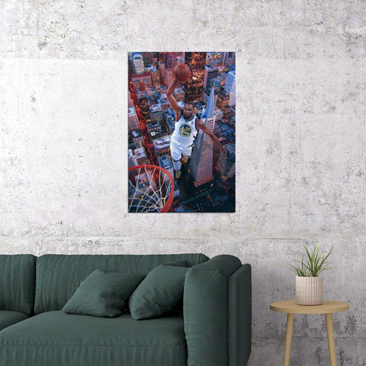 Kevin Durant Dunk Nba Poster Basketball Player Wall Art Motivational Sports Print - xonomax