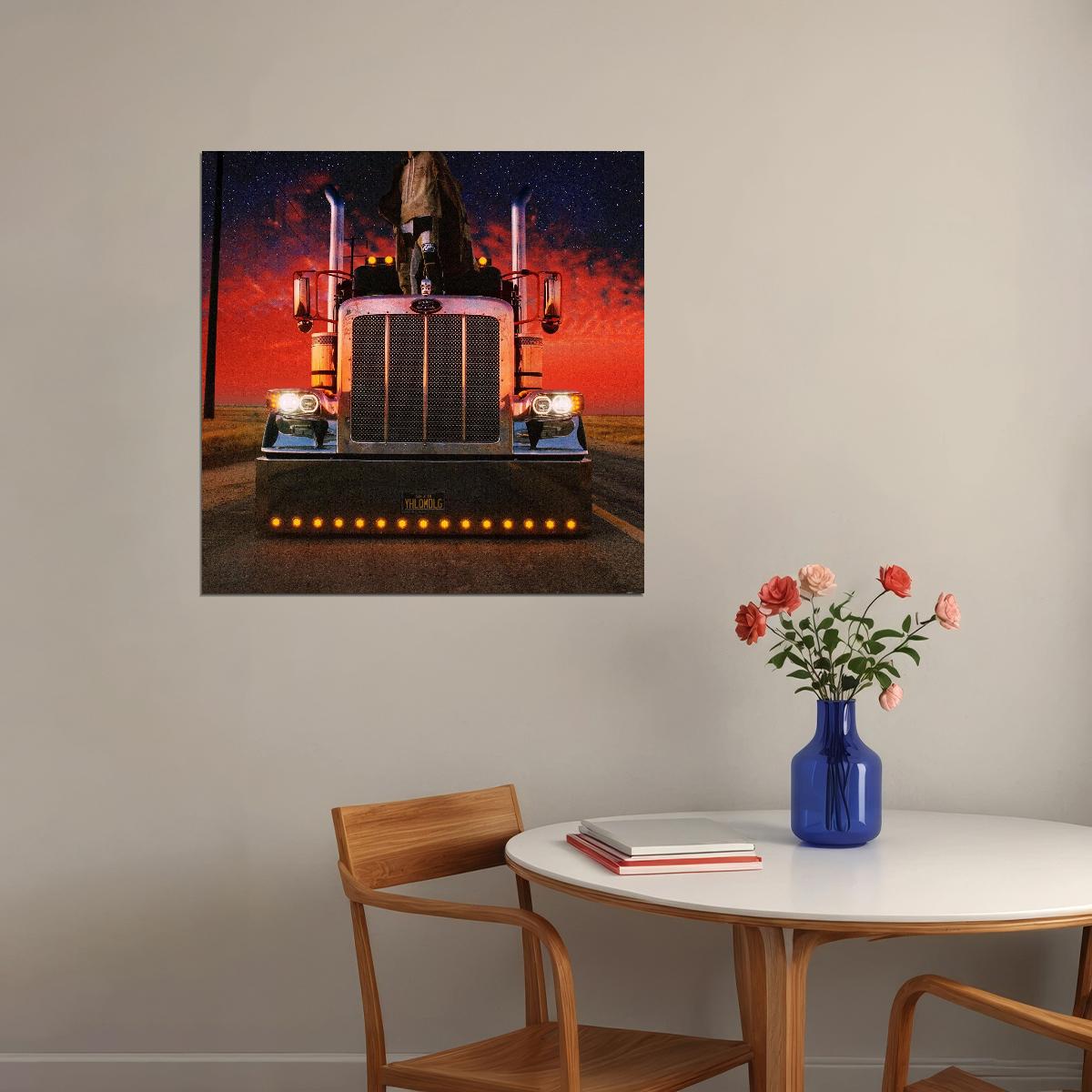 Bad Bunny El Último Tour Del Mundo Album Cover Art Latin Trap Music Poster Rap Artist Music Print - xonomax