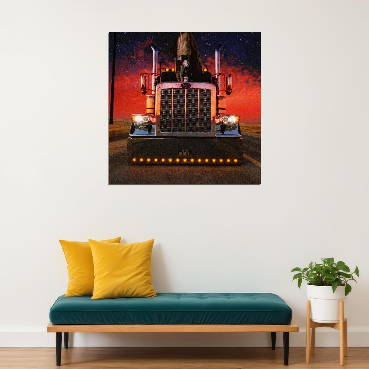 Bad Bunny El Último Tour Del Mundo Album Cover Art Latin Trap Music Poster Rap Artist Music Print - xonomax