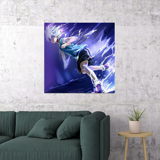 Hunter X Hunter Killua Anime Poster Japanese Animation Wall Art Manga Series Print - xonomax