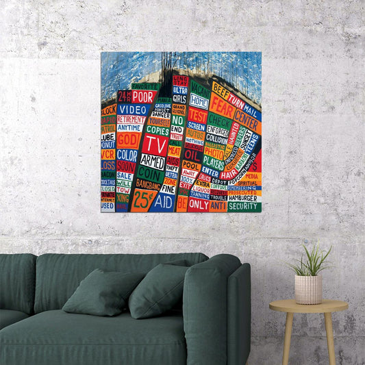 Radiohead Hail To The Thief Album Cover Art Alternative Rock Music Poster Band Wall Print - xonomax