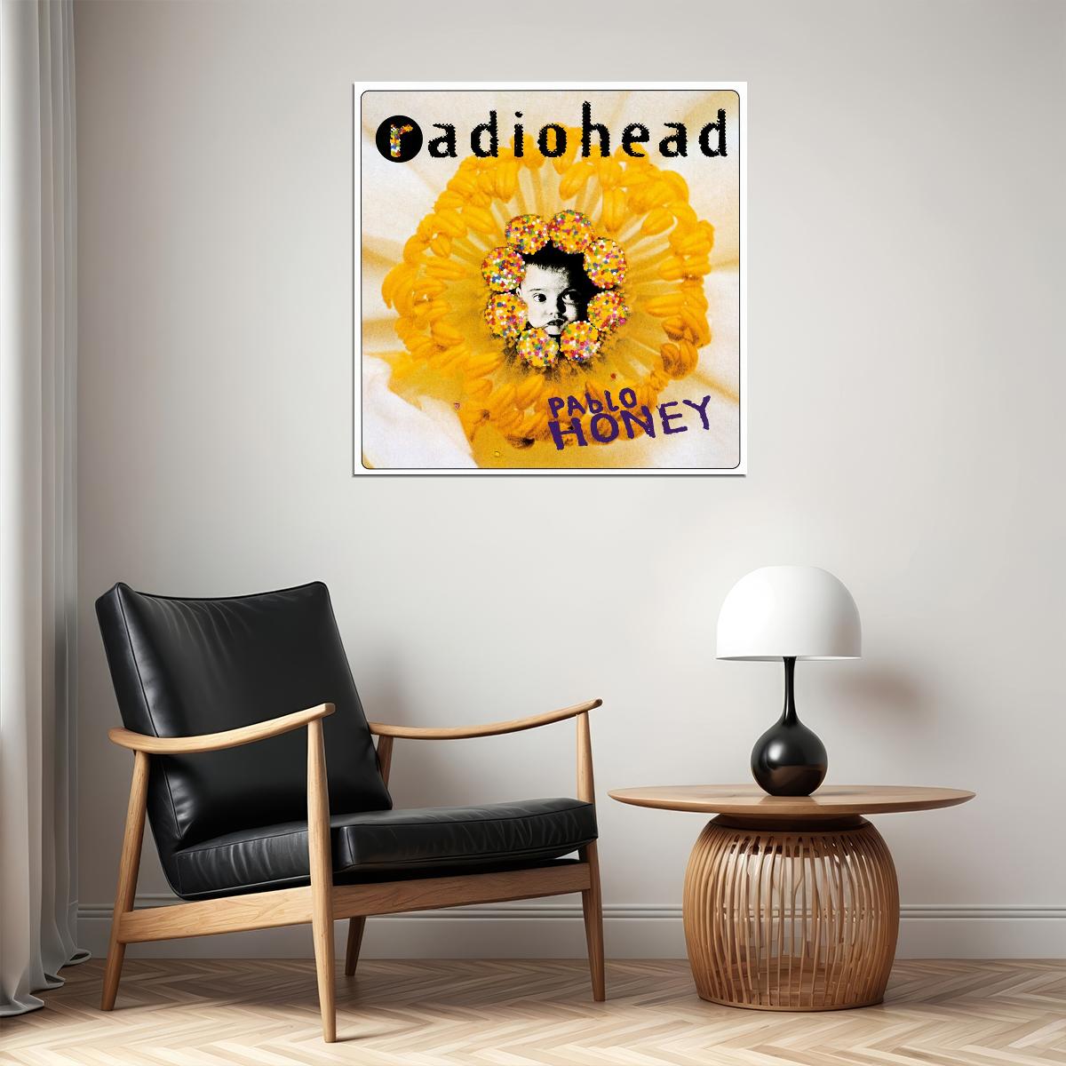 Radiohead Pablo Honey Album Cover Art Alternative Rock Music Poster Band Wall Print