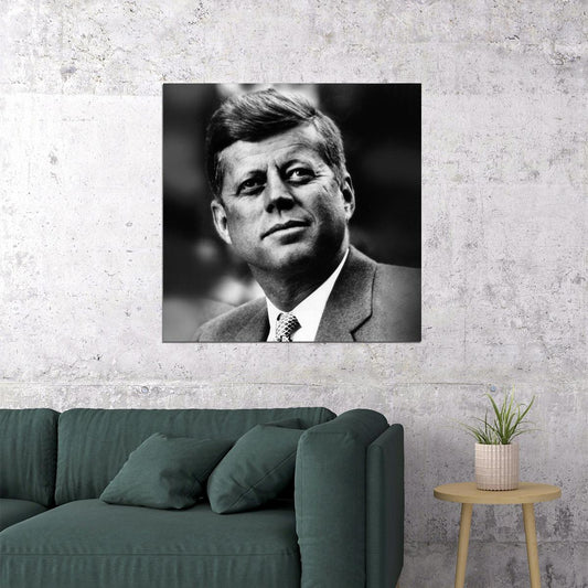 John F. Kennedy Quote Poster American President Historical Celebrity 1960s Retro Wall Art - xonomax