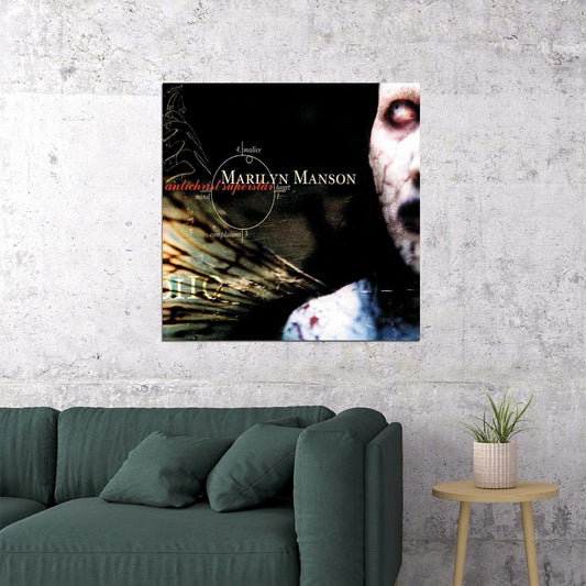Marilyn Manson Antichrist Superstar Album Cover Art Music Poster Rock Icon Wall Print - xonomax
