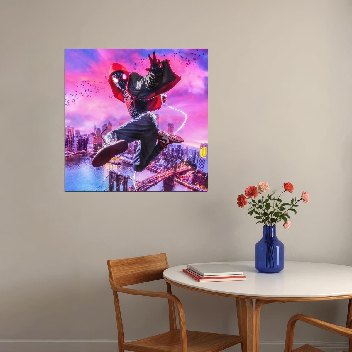Spider-man Into The Spider-verse Movie Poster Animated Film Print - xonomax