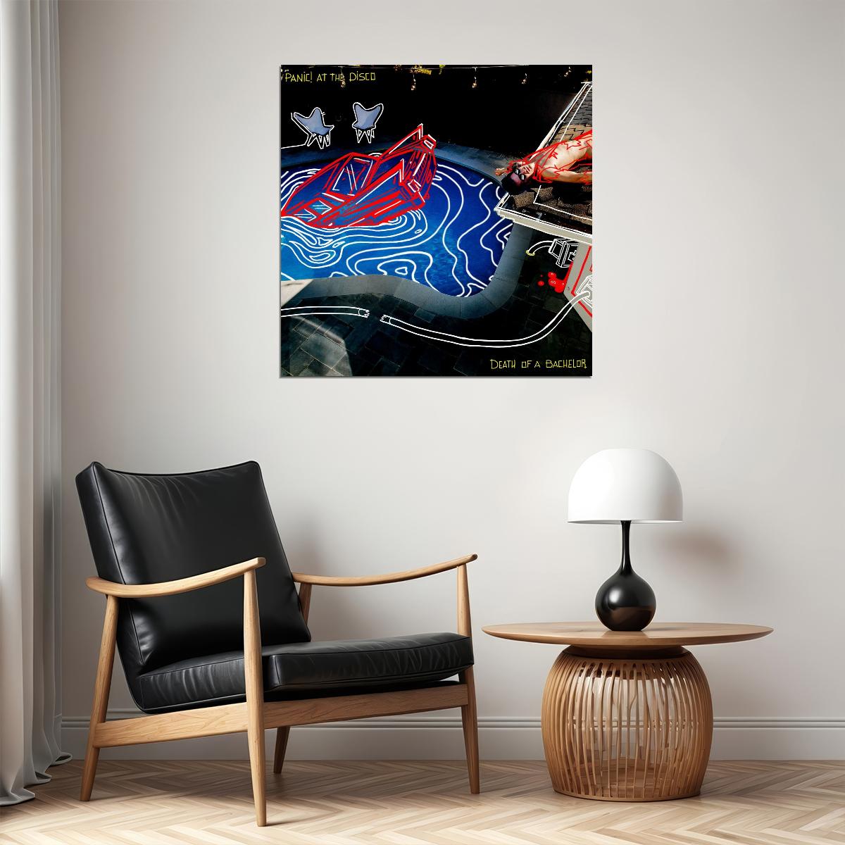 Panic! At The Disco Death Of Bachelor Album Cover Art Rock Music Poster Wall Print - xonomax