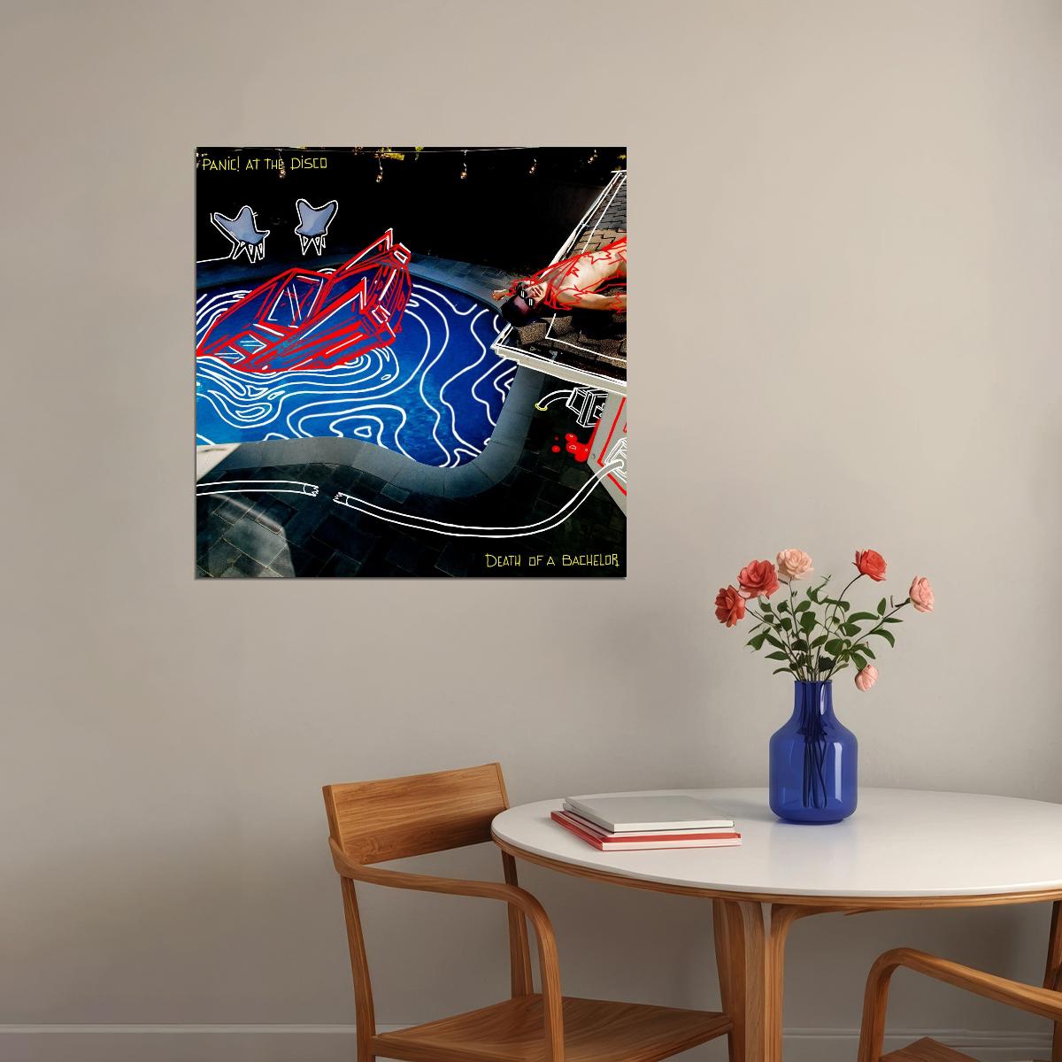 Panic! At The Disco Death Of Bachelor Album Cover Art Rock Music Poster Wall Print - xonomax