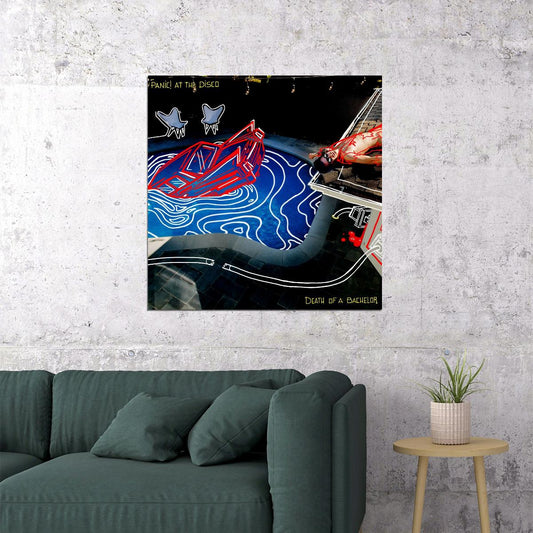 Panic! At The Disco Death Of Bachelor Album Cover Art Rock Music Poster Wall Print - xonomax