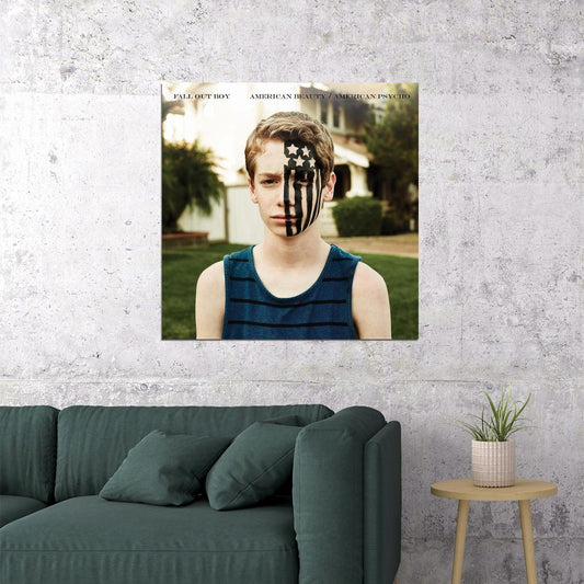 Fall Out Boy American Beauty/american Psycho Album Cover Art Rock Music Poster Band Print - xonomax