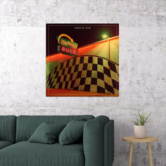 Kings Of Leon Mechanical Bull Album Cover Art Music Poster Rock Band Wall Print - xonomax