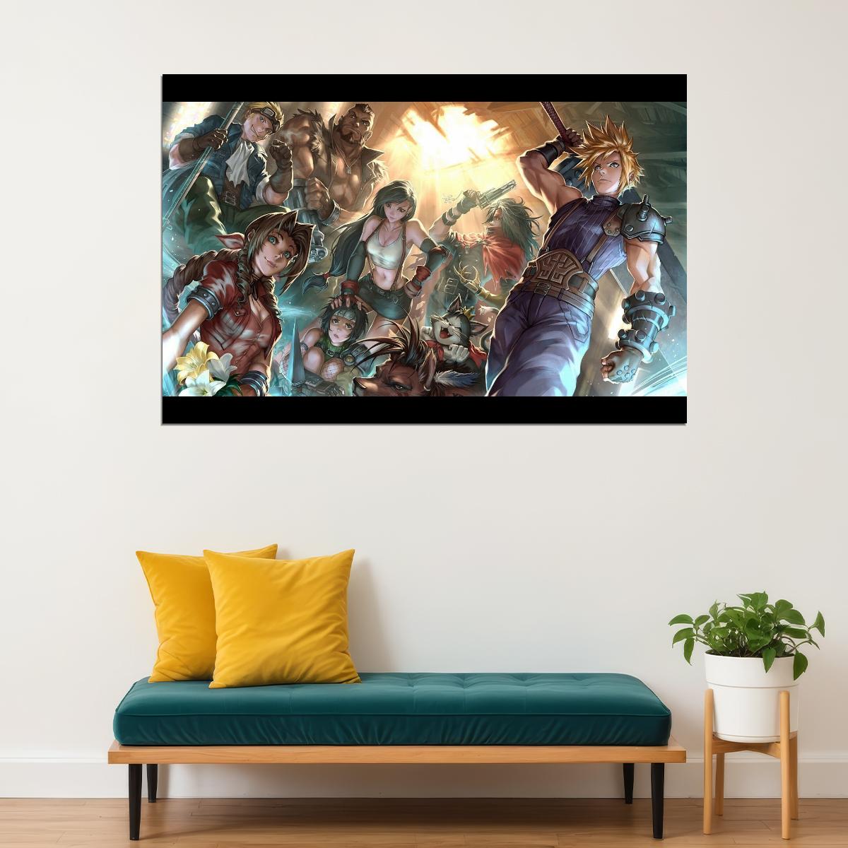 Final Fantasy Poster Video Game Series Wall Art Epic Rpg Print